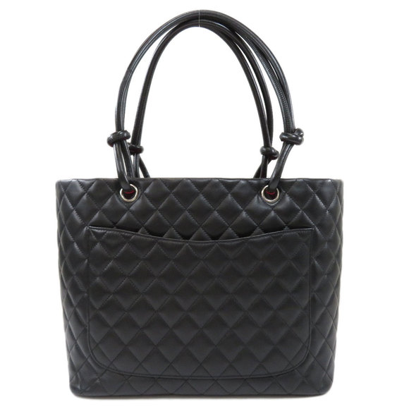 Chanel Cambon Line Tote Bag Calf Black - Picture 2 of 9